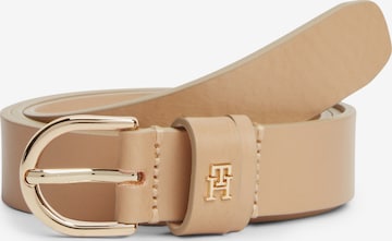 TOMMY HILFIGER Колан 'ESSENTIAL EFFORTLESS' в кафяво: отпред