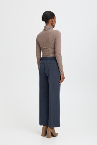 b.young Wide leg Broek 'DANTA' in Blauw