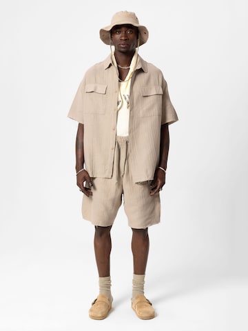 Comfort fit Camicia 'North Richland Hills' di VAMOS CLO in beige