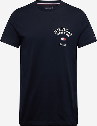 TOMMY HILFIGER Shirt 'Varsity' in de kleur Navy / Rood / Wit, Productweergave