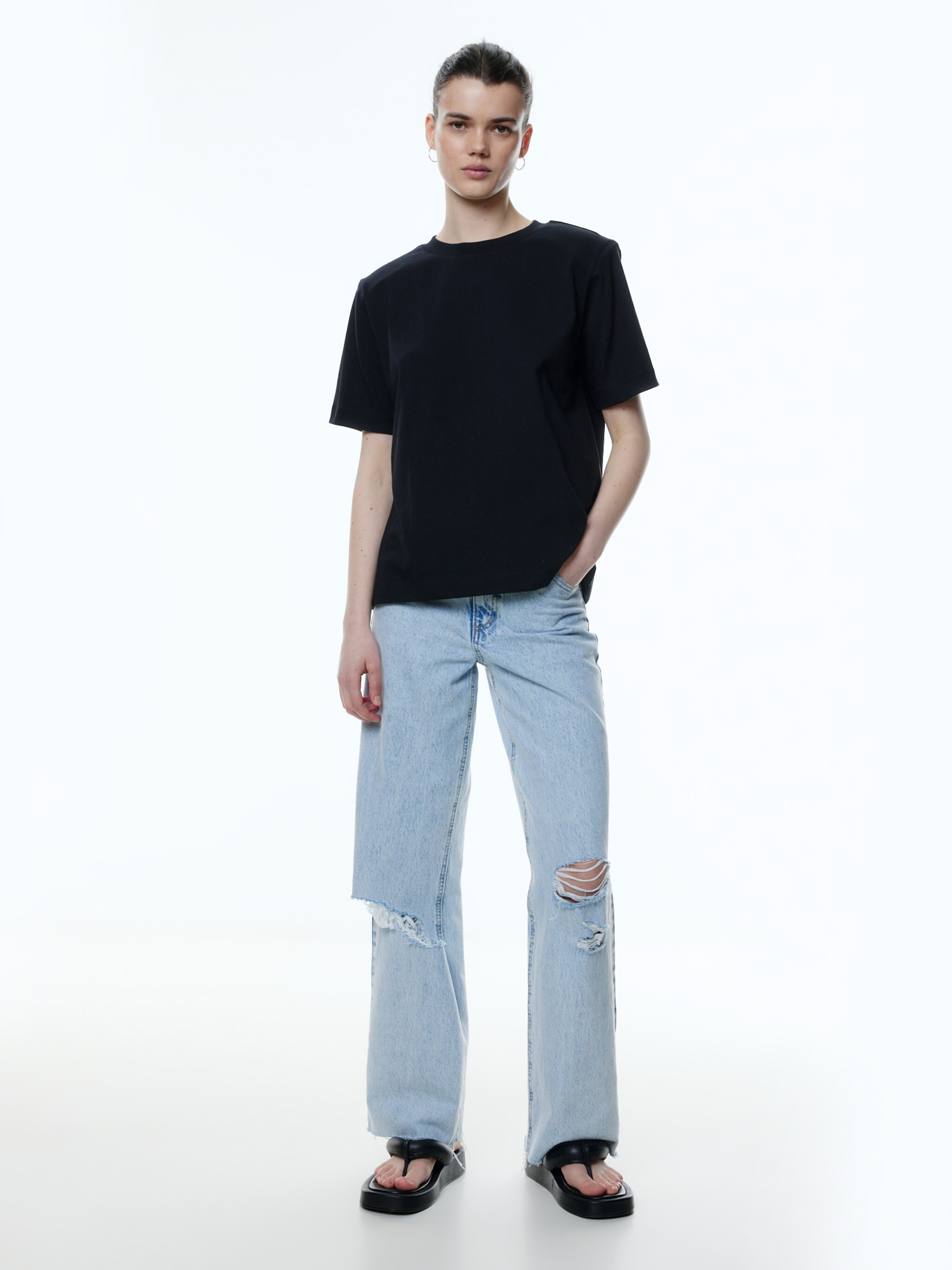 EDITED Producten Shirt 'Mele' Zwart