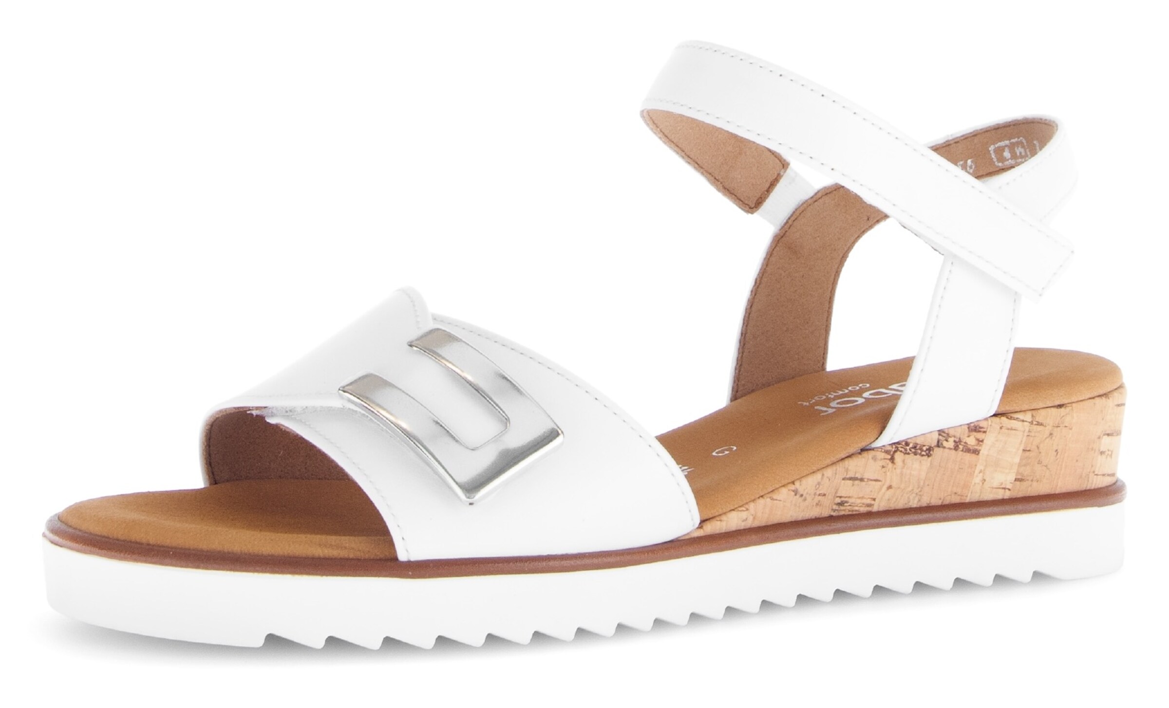 GABOR Sandale in Weiß: Vorderseite