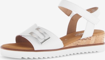 GABOR Sandals in White: front