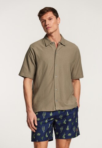 Shiwi - Regular Fit Camisa 'Alec' em verde