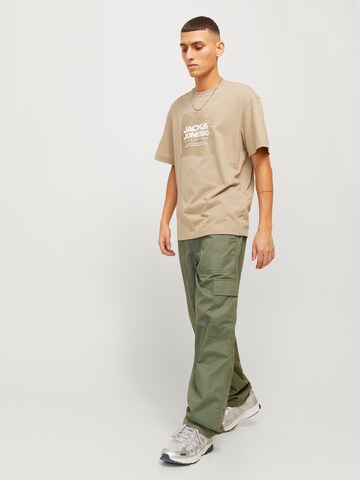 JACK & JONES Свободный крой Брюки-карго 'JPSTKARL ADAMS' в Зеленый