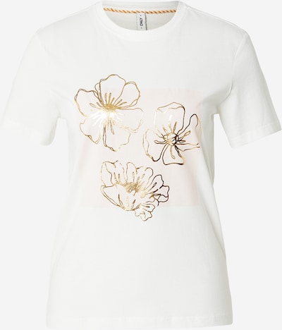 Marškinėliai 'ONLKITA' iš ONLY, spalva – Auksas / rožių spalva / balta, Prekių apžvalga