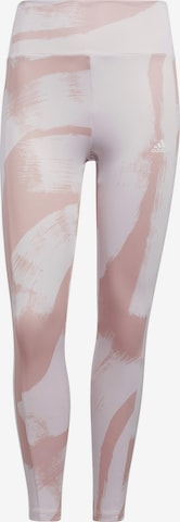 Skinny Pantalon de sport ADIDAS SPORTSWEAR en rose : devant