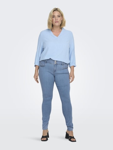 ONLY Carmakoma Skinny Jeans 'Anna' in Blau