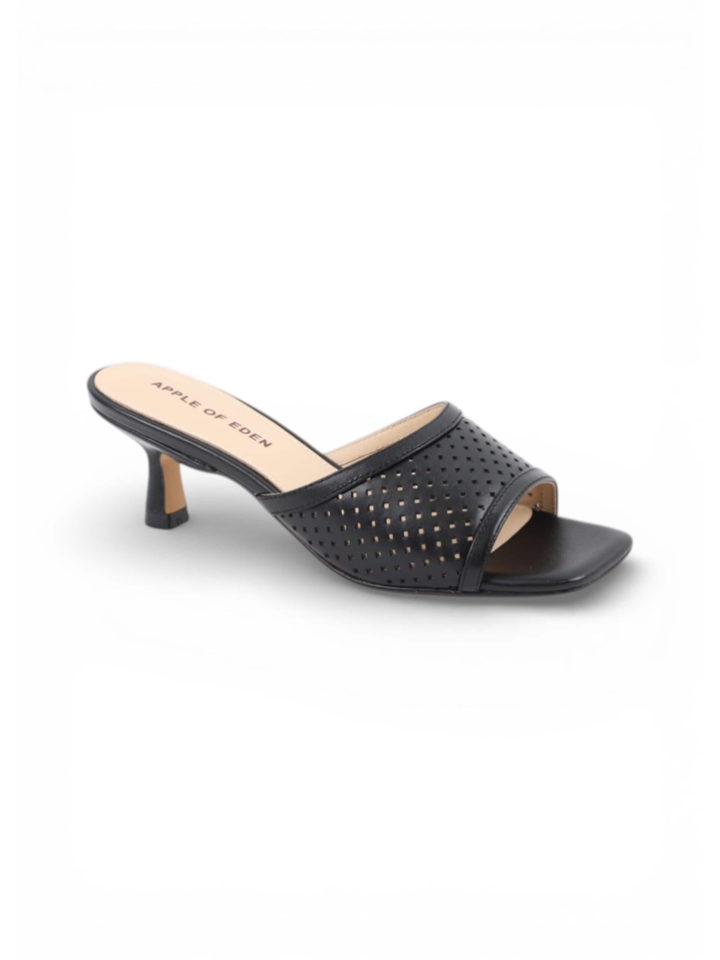 Apple of Eden Pantoletten 'HOLLEY', ca.5,5cm Absatz in Schwarz