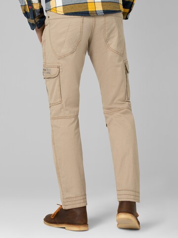 TIMEZONE Skinny lange Cargohose 'Regular RogerTZ' in Beige