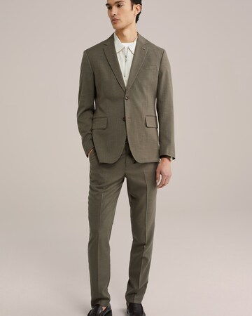 WE Fashion Slim fit Blazer in Brown: front