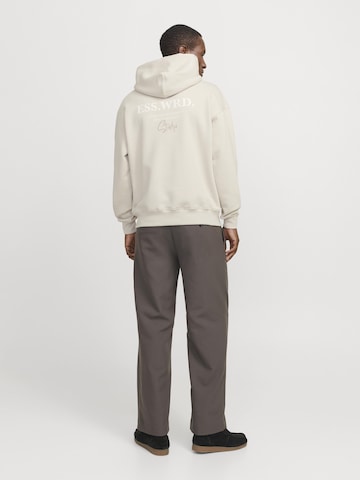 JACK & JONES Sweatshirt 'JJEURBAN EDGE STUDIO' i beige: forside