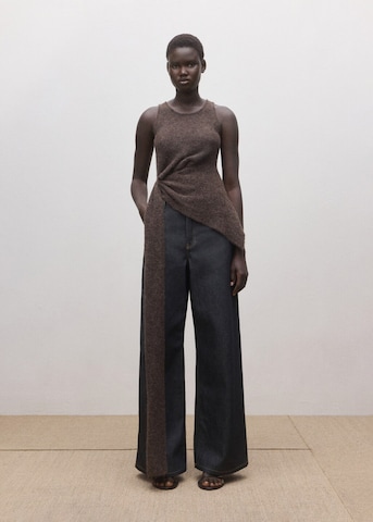 MANGO Wide leg Jeans 'Elba' in Black