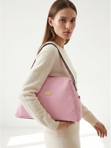 Borsa a mano 'Borsa a mano donna pelle 100% Baldinini Trend Lucca con tracolla' di Baldinini Trend in rosa