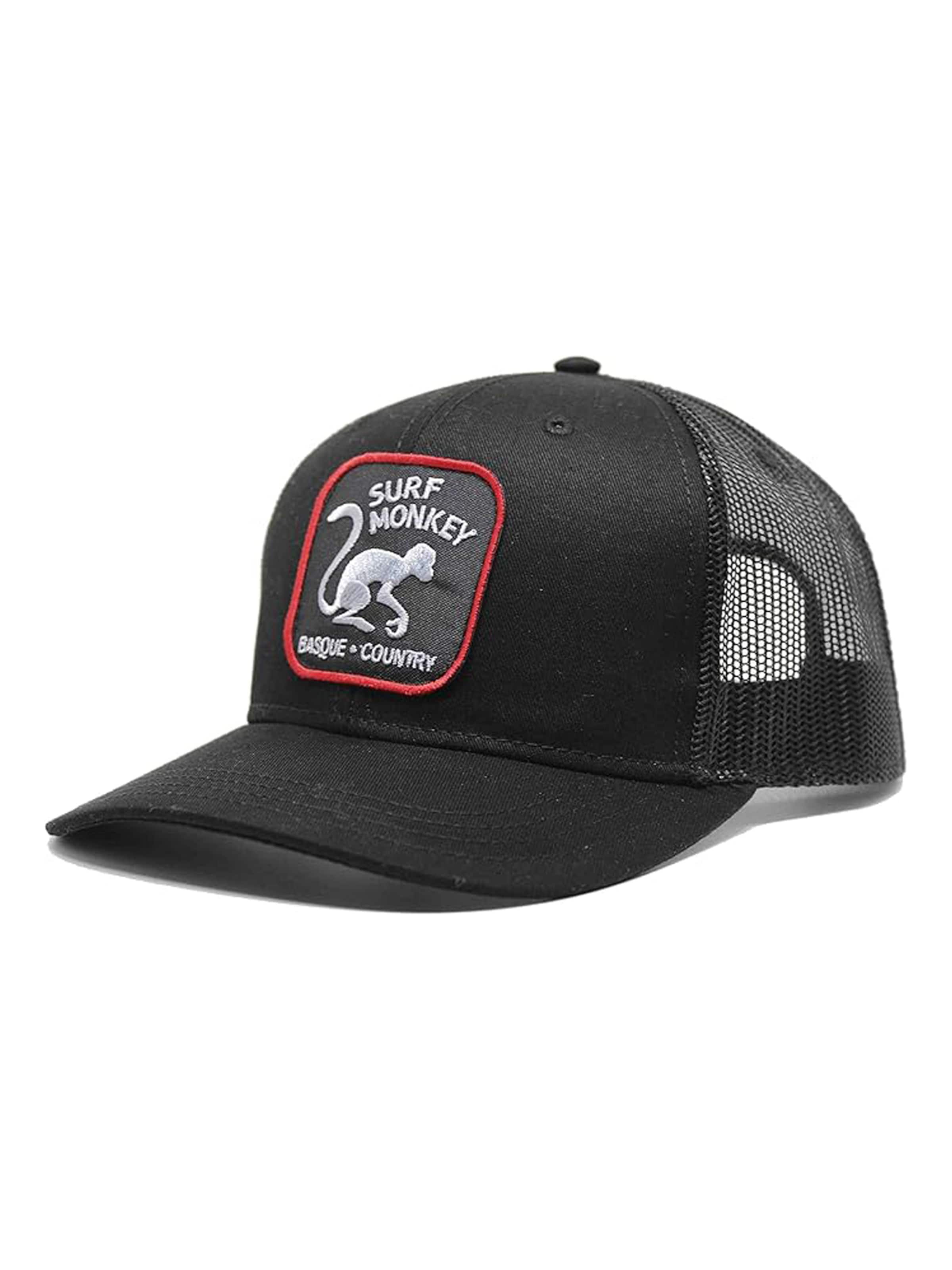 Surf Monkey - Gorra en negro: frente