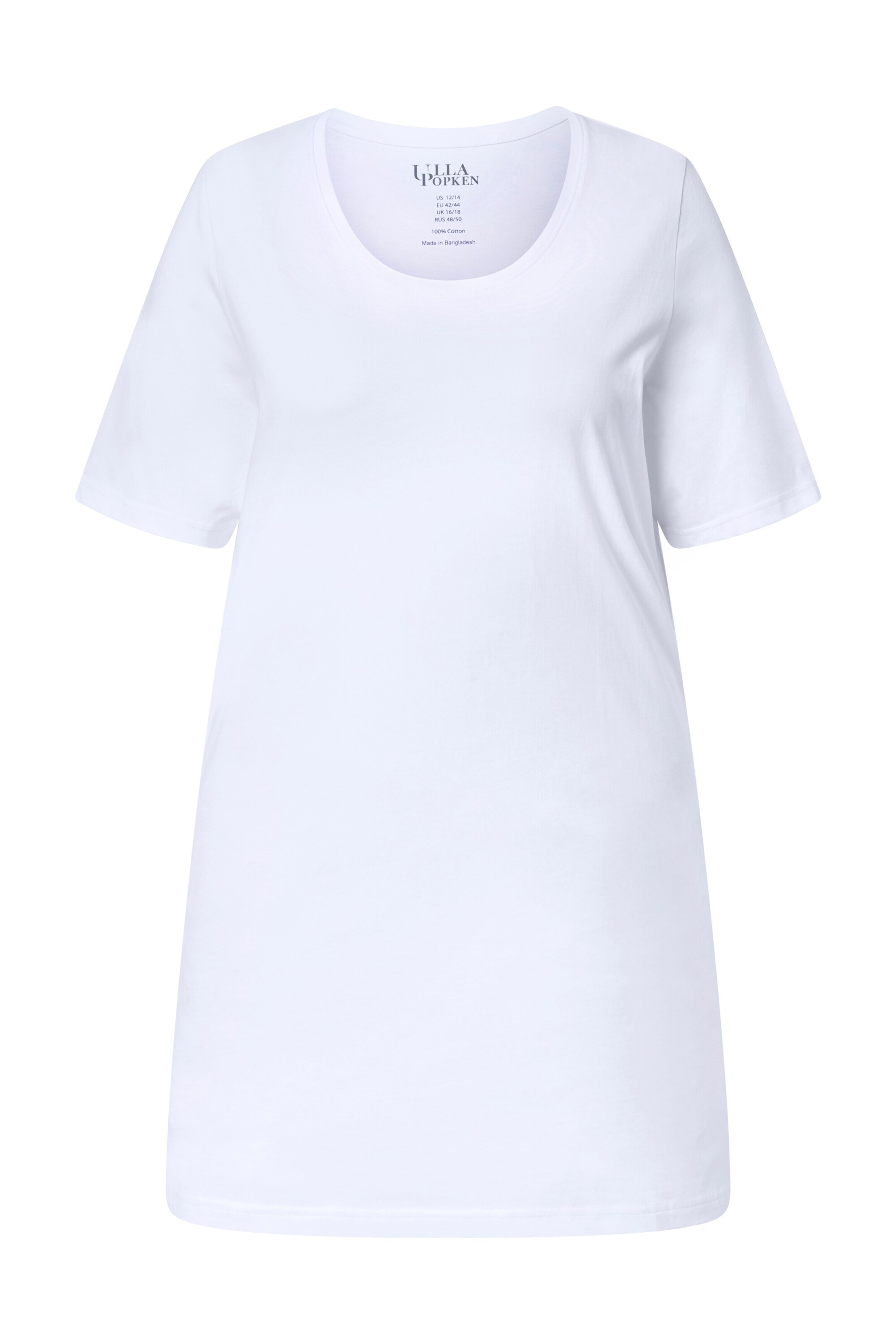 Ulla Popken Shirt in Wit: voorkant