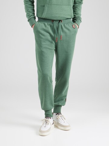 Tapered Pantaloni 'Schnellbumser' di naketano in verde: frontale