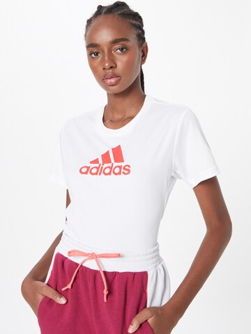 ADIDAS SPORTSWEAR Функциональная футболка в Белый: спереди