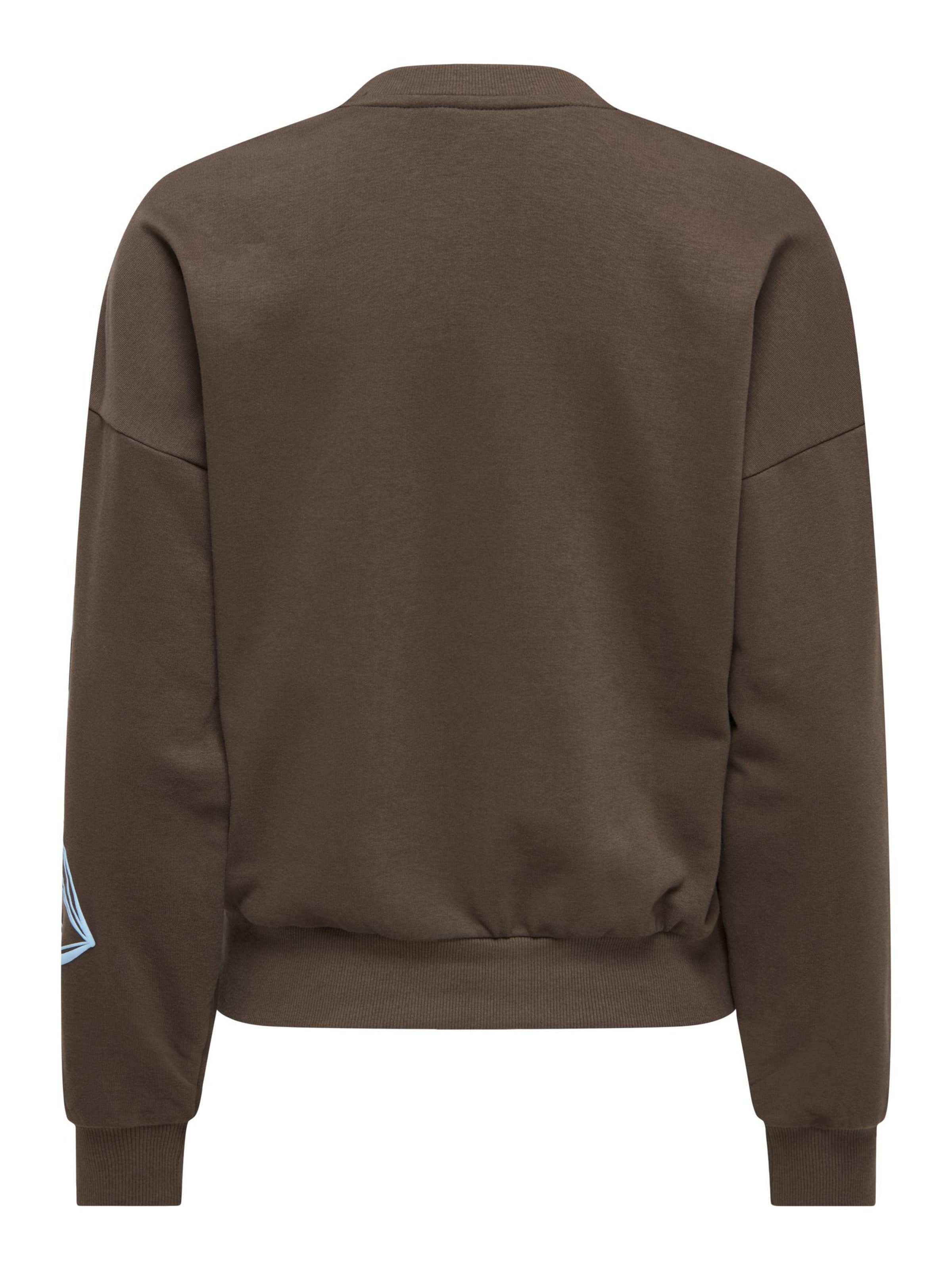 ONLY Sweatshirt 'ONLOdessa' in Braun