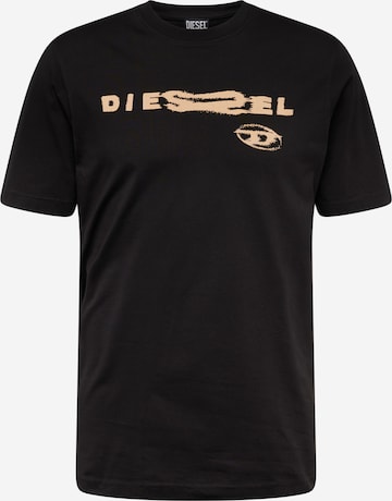 DIESEL Shirt in Zwart: voorkant