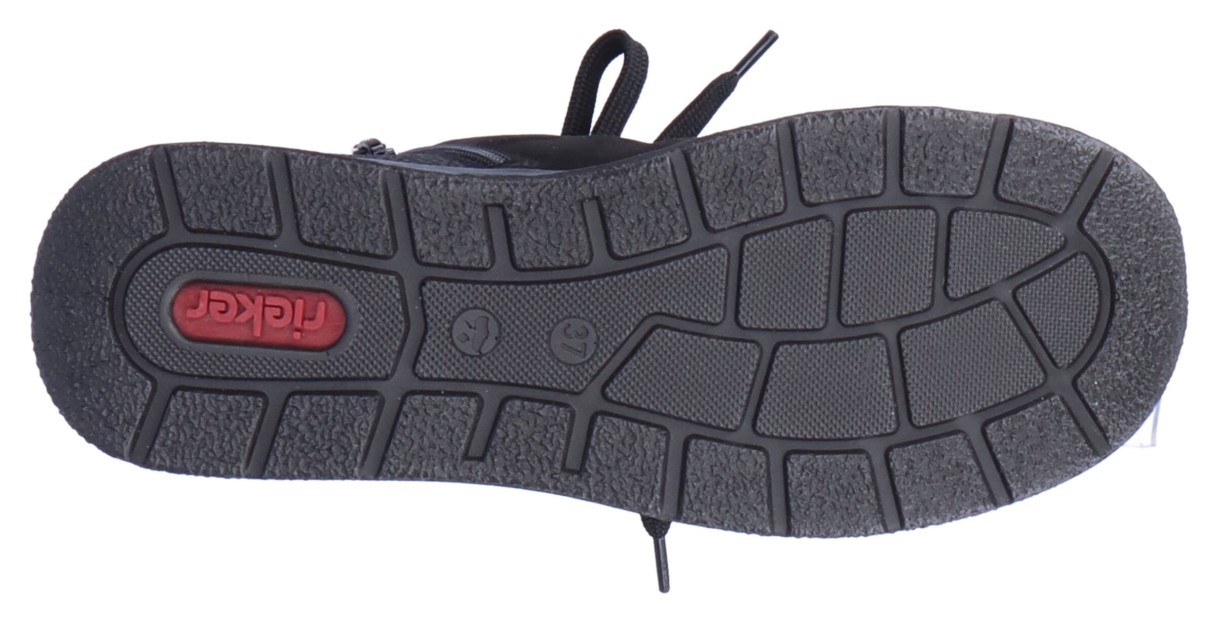Rieker Schnürstiefelette in Schwarz