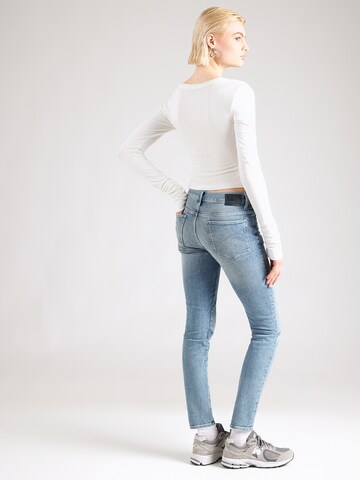 G-STAR - Skinny Calças de ganga '3301' em azul: atrás