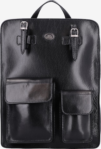 The Bridge Rucksack 'Story Uomo ' in Schwarz: predná strana