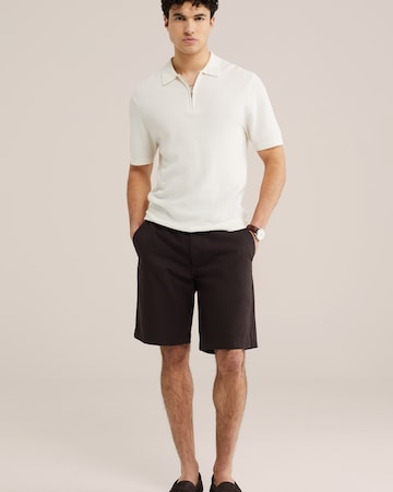 WE Fashion Свободный крой Брюки-чинос в Коричневый