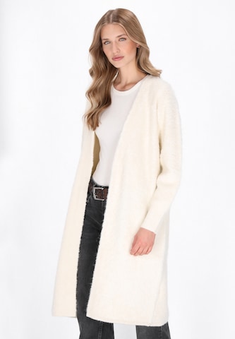DreiMaster Vintage - Abrigo de punto en blanco: frente