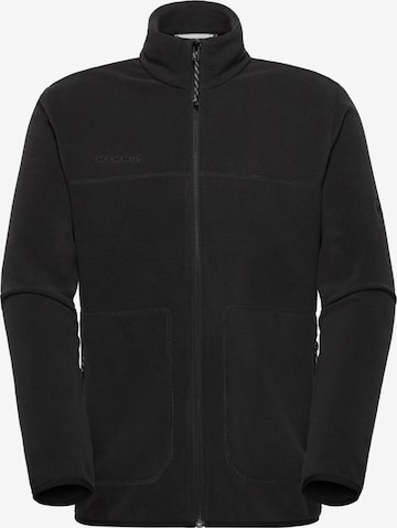 MAMMUT Athletic Fleece Jacket in Black: front