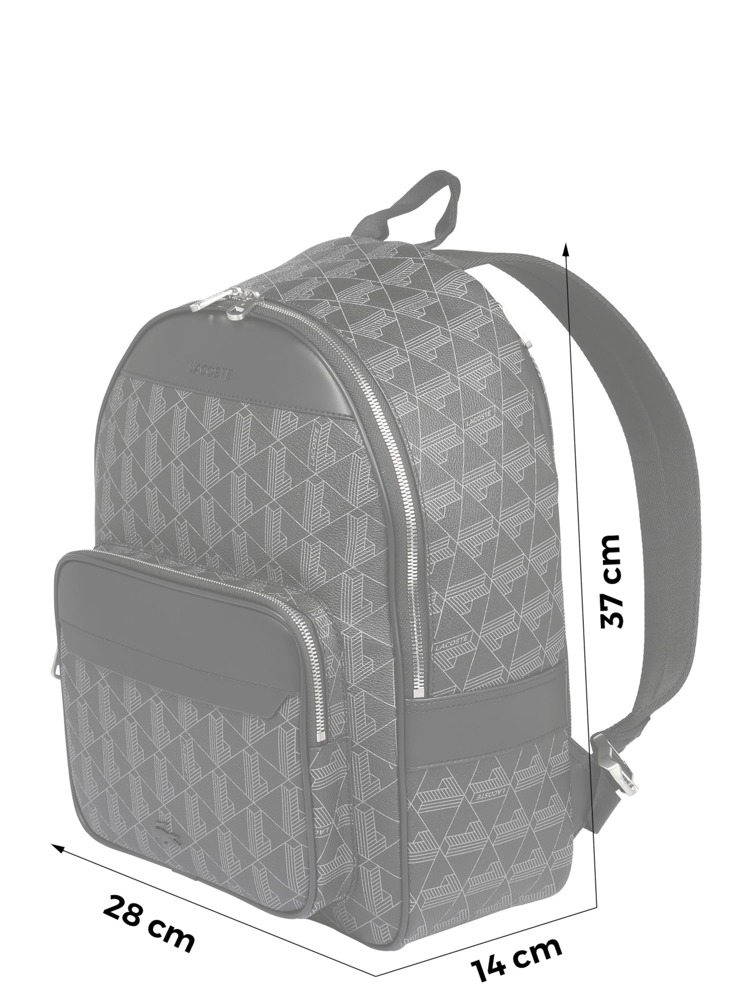 LACOSTE Hátizsák 'The Blend' - fekete