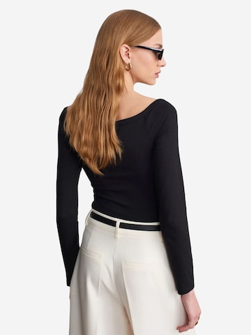 Shirtbody 'Blusen' Dilvin en noir