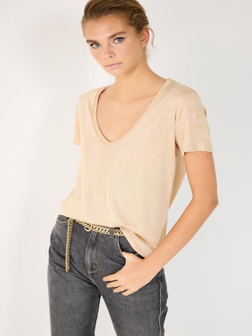 No Matter What T-Shirt in Beige: Vorderseite