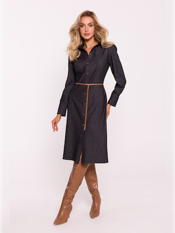 made of emotion - Vestido camisero 'M804' en gris