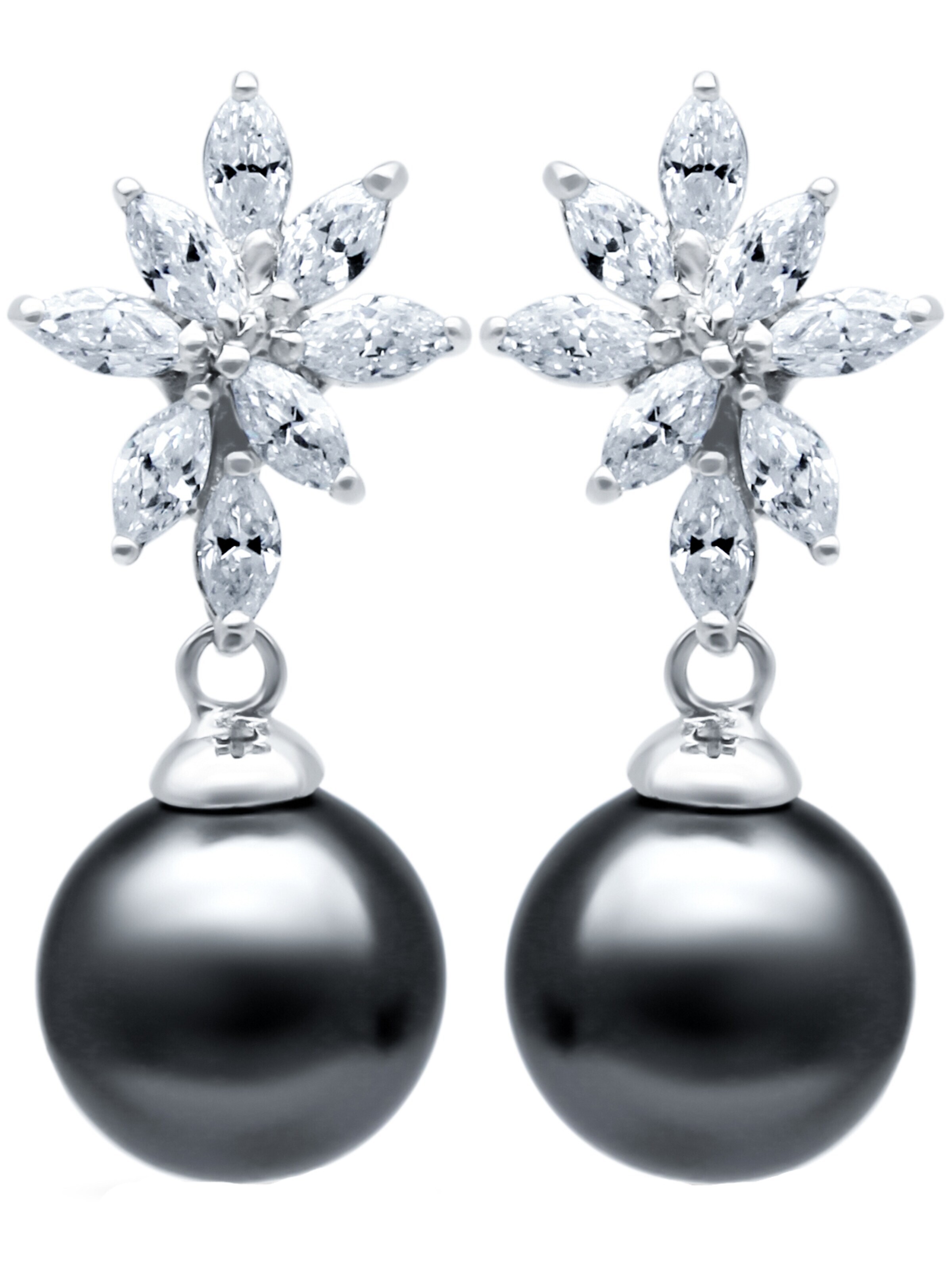 Eye Candy Earrings 'ECJ-ER0246' in Silver: front