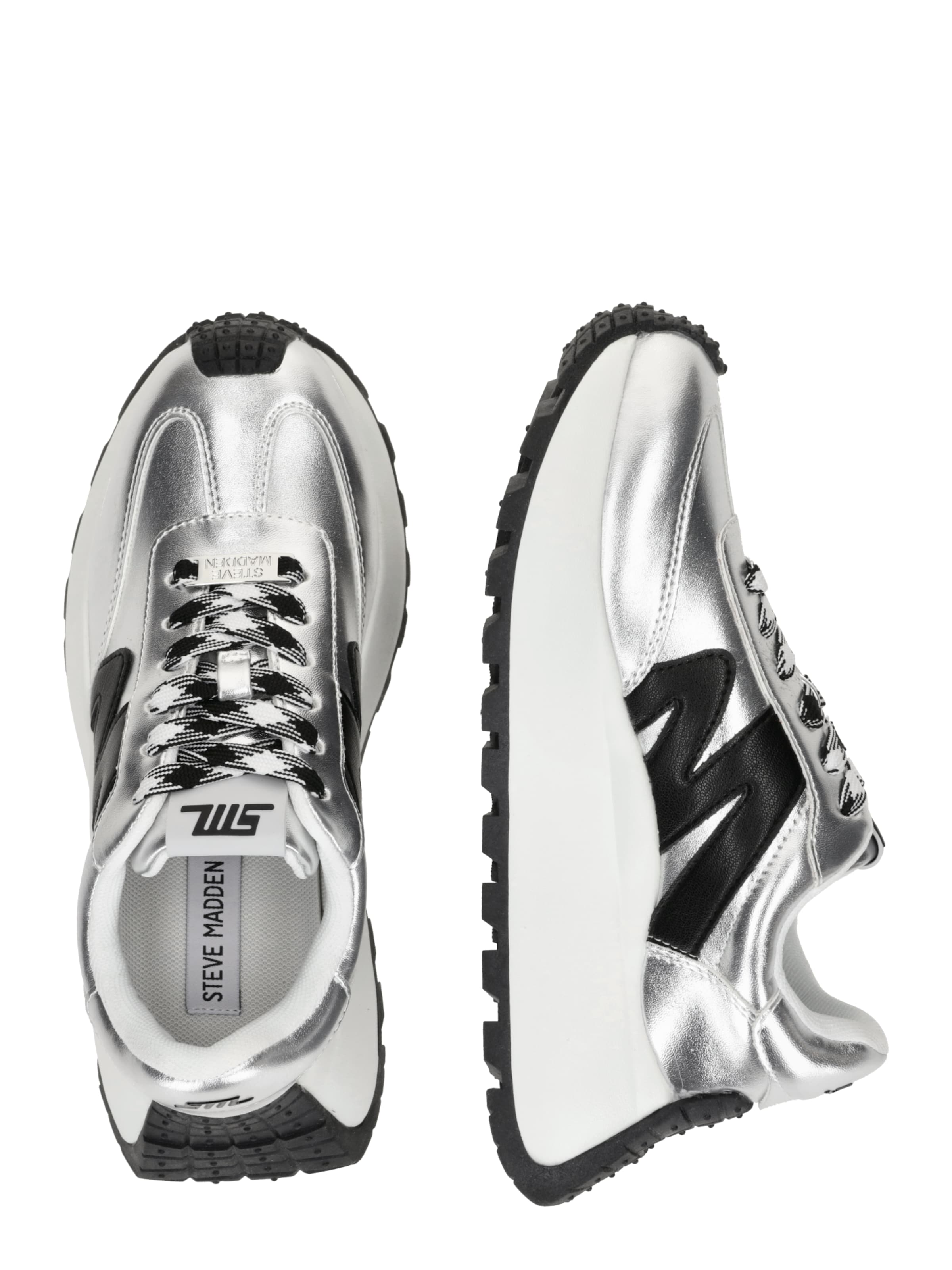 STEVE MADDEN Nizke superge 'Supercampo' | srebrna barva