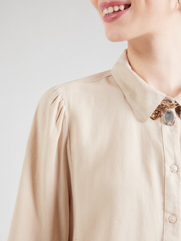 VILA Blouse 'VIPricil' in Beige