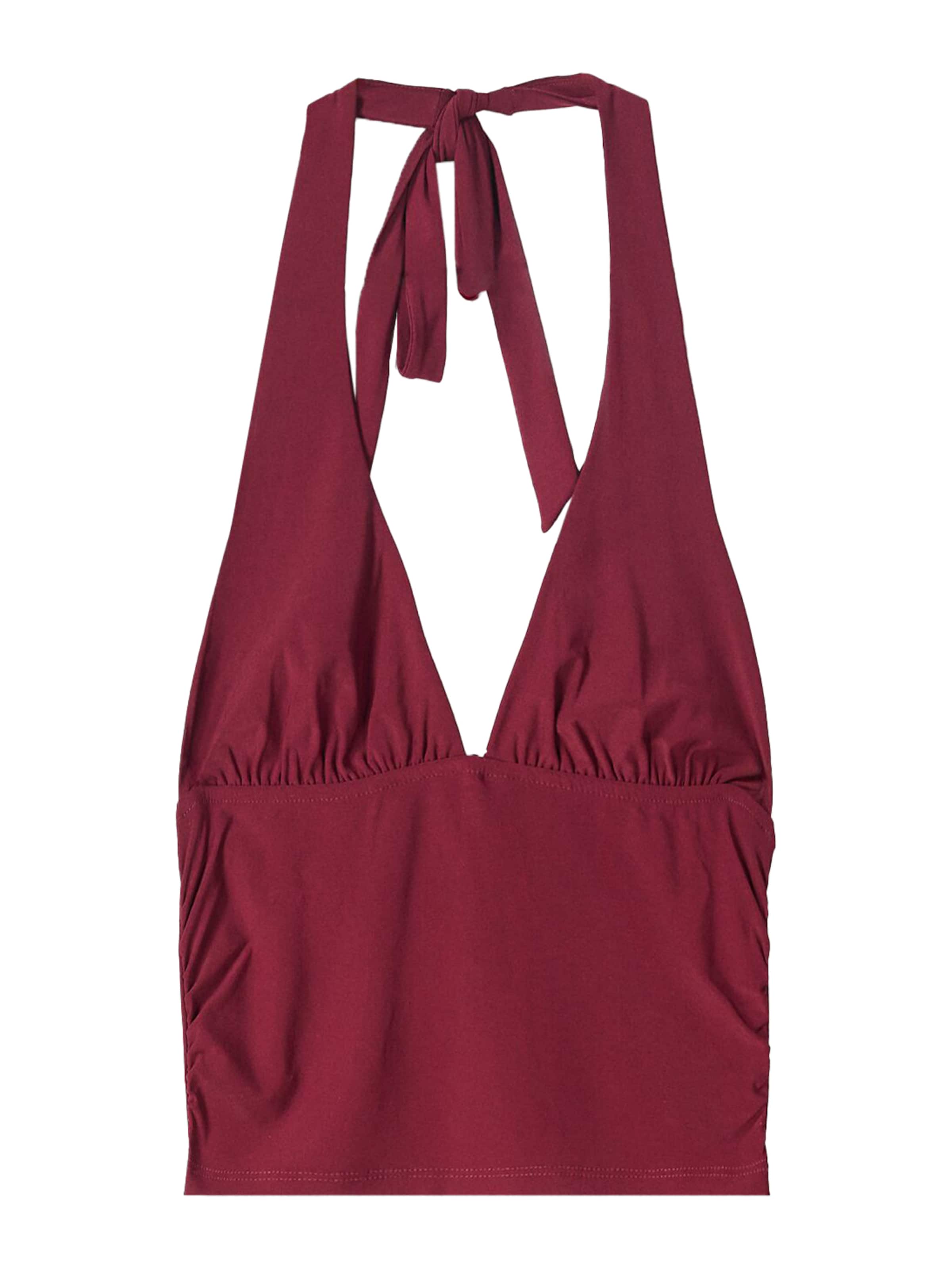 Top di Bershka in rosso: frontale