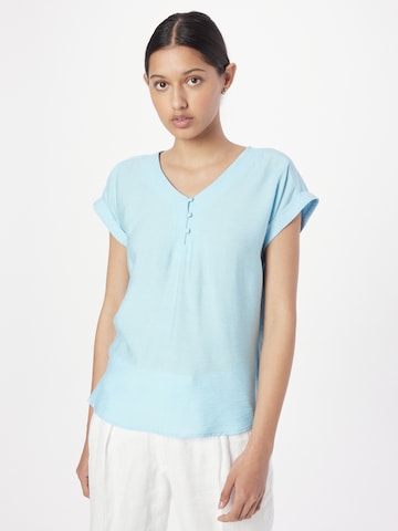 Fransa - Blusa 'HOT' en azul: frente