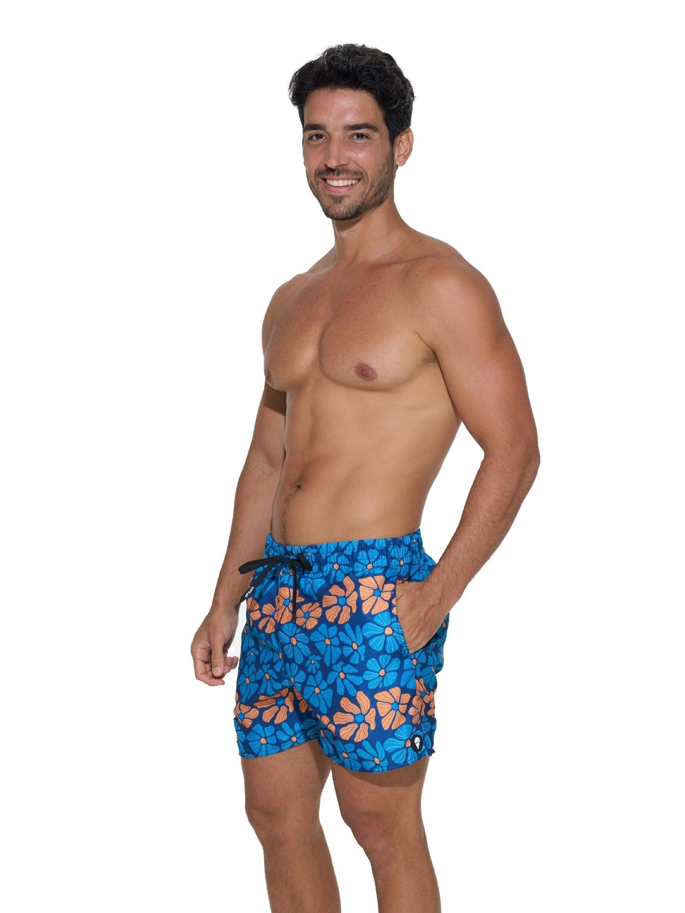 69Slam - Bermudas 'BAÑADOR SAMOA CINTURA ELÁSTICA FLOWER POWER' en Mezcla de colores