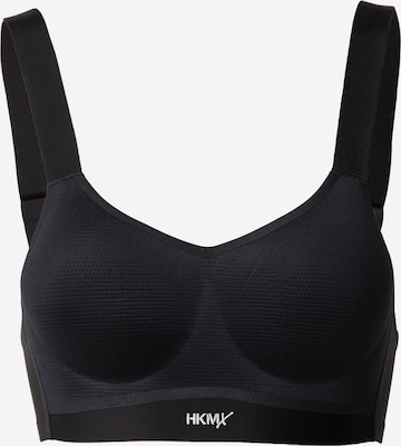 HKMX Bralette Sports Bra 'The Infinity L2' in Black: front