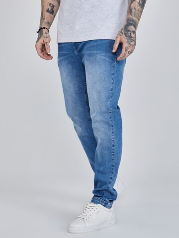 SikSilk Slim fit Jeans in Blue: front
