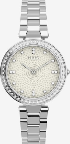 TIMEX Analogt ur 'City Collection' i sølv: forside