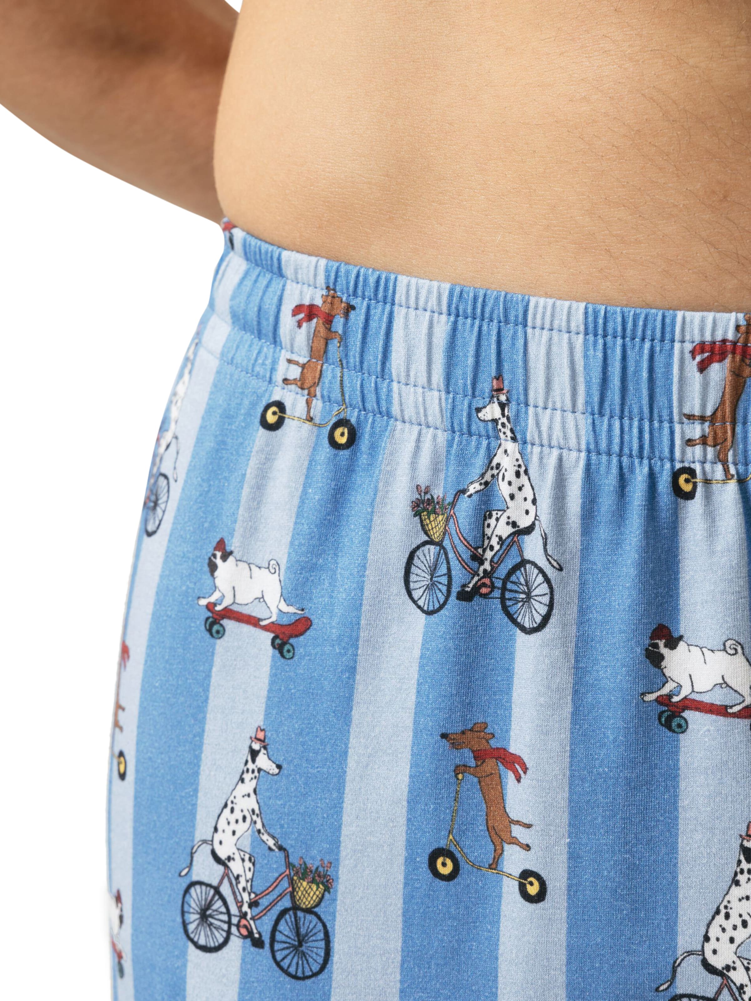 Pantalon de pyjama 'Funny Dogs' Mey en bleu