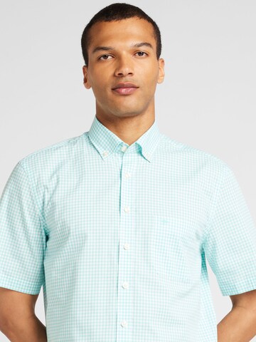 FYNCH-HATTON Regular fit Button Up Shirt 'Classic Vichy' in Blue