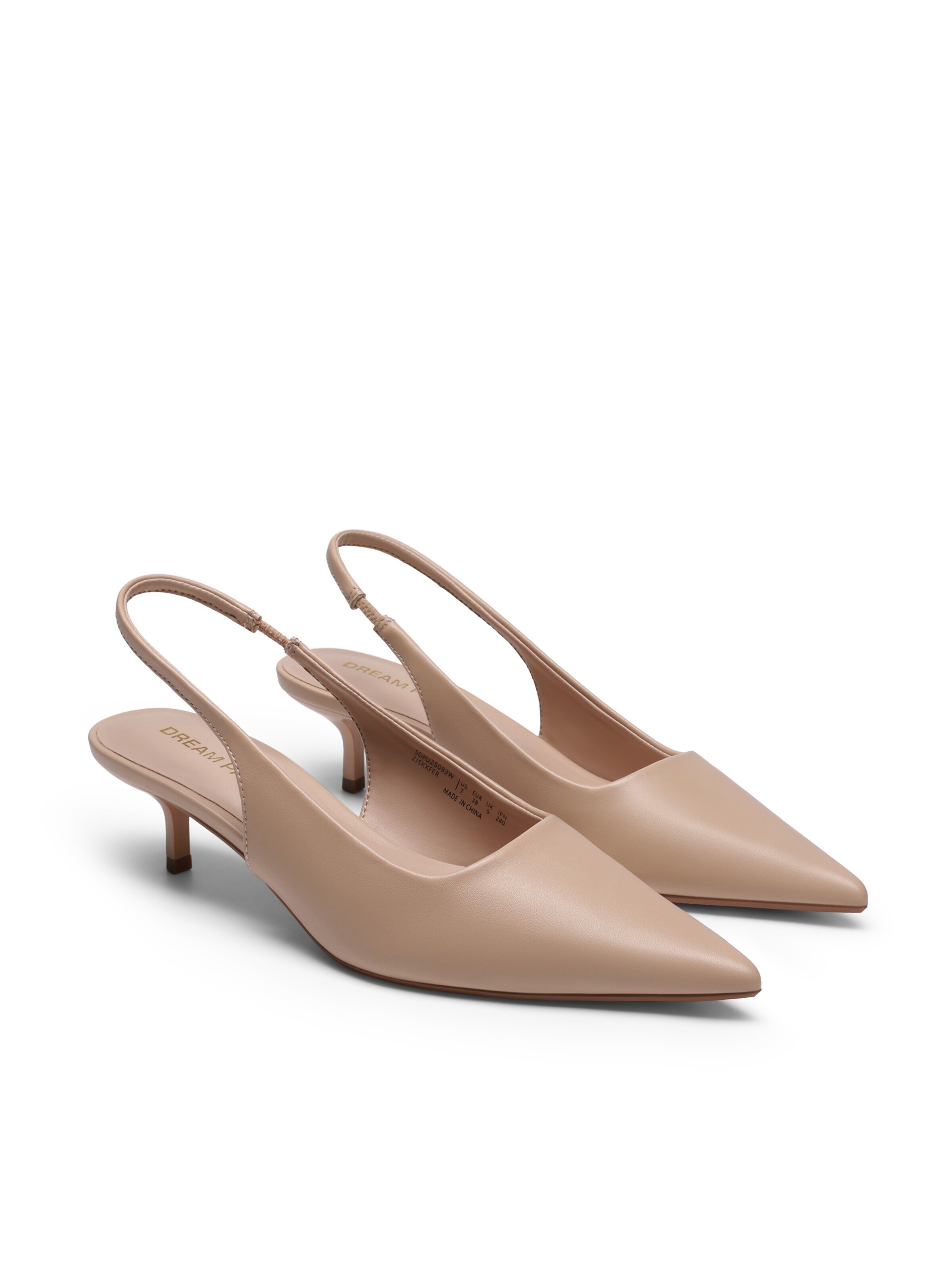 Dream Pairs Slingback Pumps in Beige