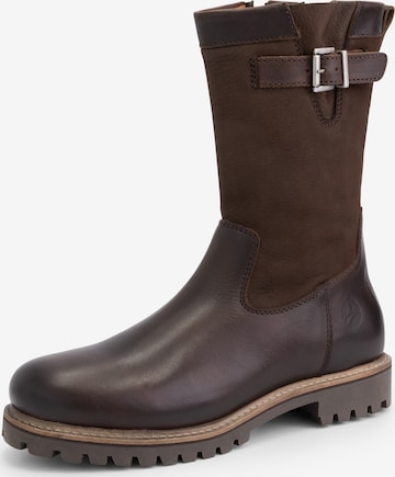 Travelin Boots in Brown: front