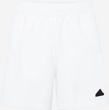 Pantaloni sportivi 'Z.N.E. Premium' di ADIDAS SPORTSWEAR in bianco: frontale