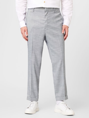 Coupe slim Pantalon chino BURTON MENSWEAR LONDON en bleu : devant