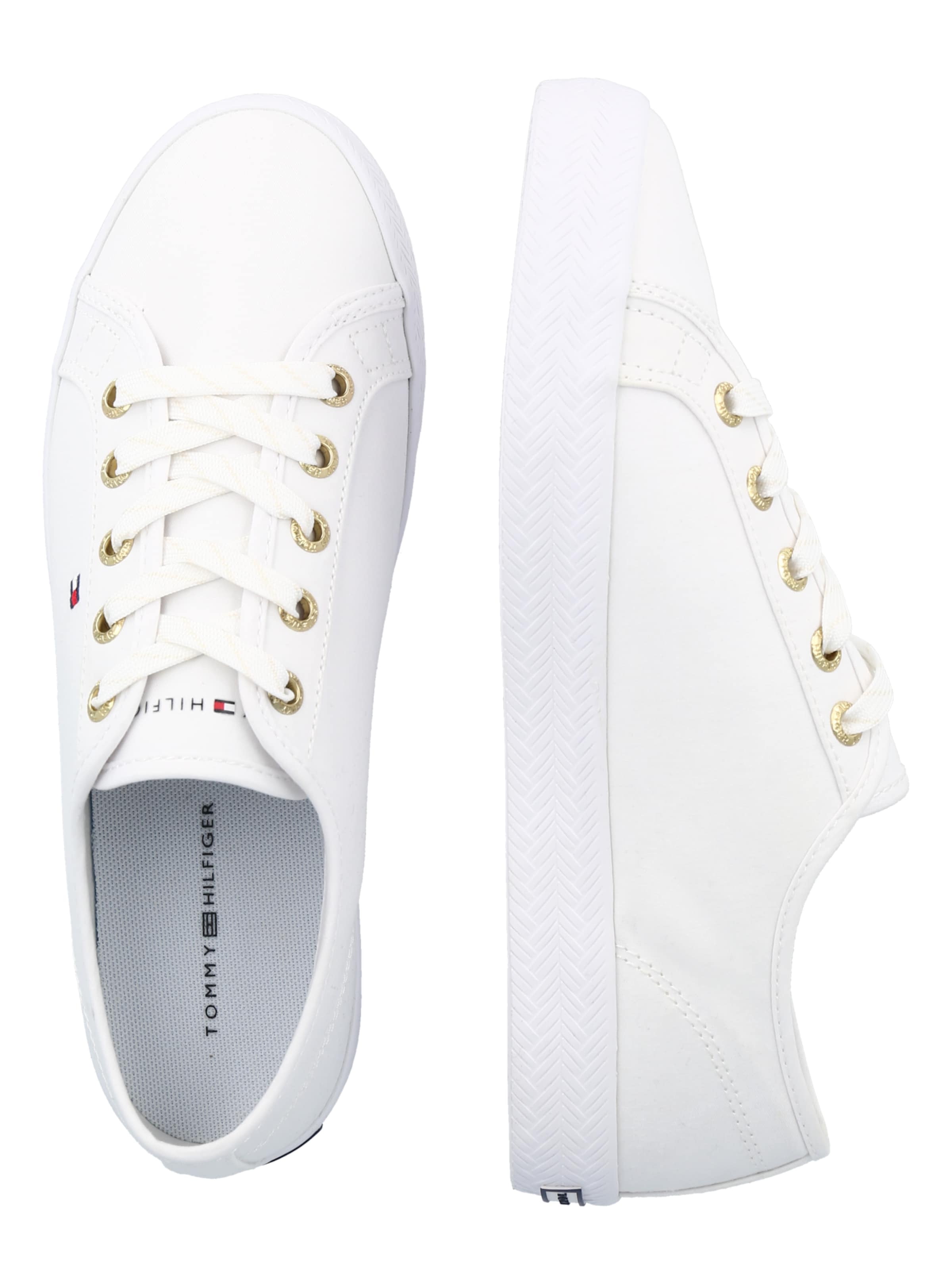 TOMMY HILFIGER tavaline Madalad ketsid 'Foxie', värv valge
